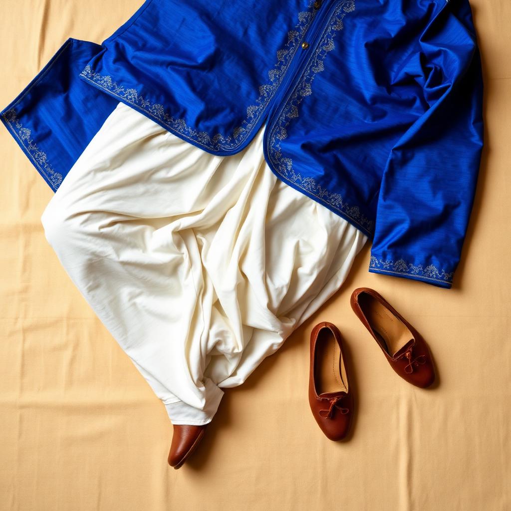 Royal Blue Eid Panjabi Set